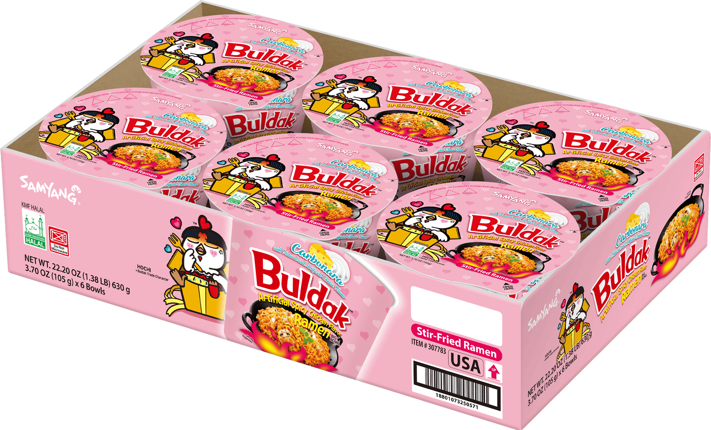 SAMYANG BULDAK CARBONARA RAMEN 6 Pack (BIG BOWL)