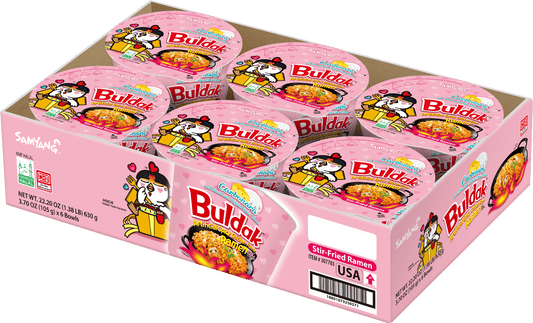 SAMYANG BULDAK CARBONARA RAMEN 6 Pack (BIG BOWL)