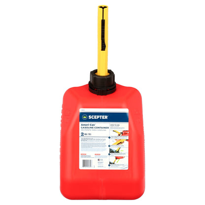 Scepter Ameri-Can 2 Gallon Gas Can, FG4G211, Red