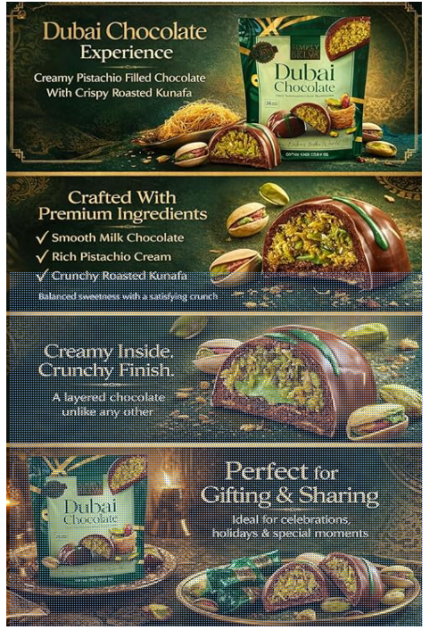 Simply Bklva Dubai Chocolate Pistachio Dome, 15.87 Ounce