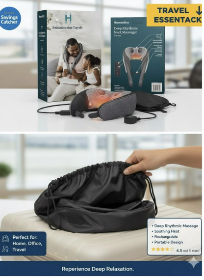 Homedics Deep Rhythmic Neck Massager w/ Heat