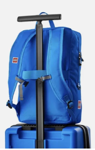 LEGO Kids 2-Piece Luggage Set Expandable Trolley & Backpack Travel Bag - Blue