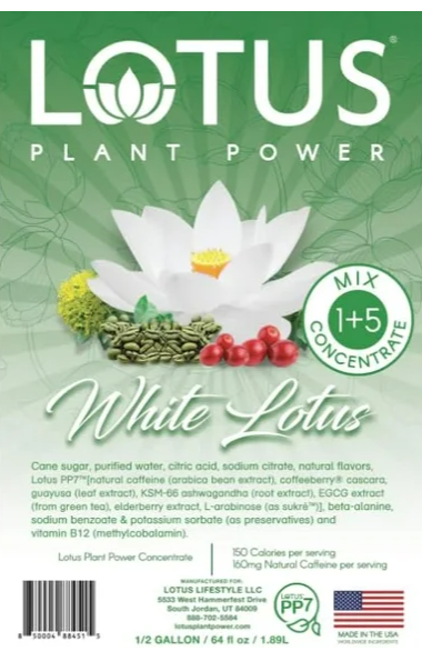 Lotus Plant Energy White Lotus 5:1 Energy Concentrate, 64 fl. oz.
