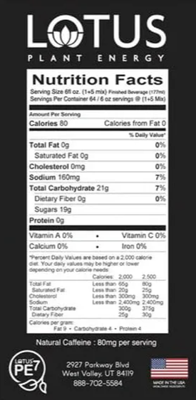 Lotus Plant Energy White Lotus 5:1 Energy Concentrate, 64 fl. oz.