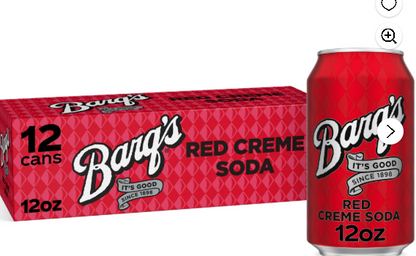 Barq's Red Creme Soda Fridge Pack Cans, 12 Fl Oz (Pack Of 12)