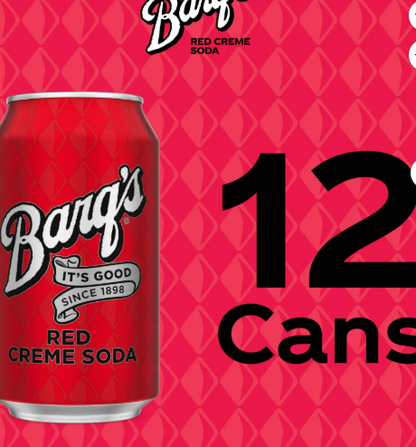 Barq's Red Creme Soda Fridge Pack Cans, 12 Fl Oz (Pack Of 12)