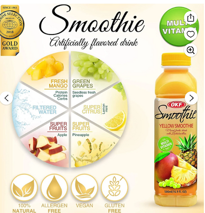 OKF SMOOTHIE YELLOW 20/16.9oz