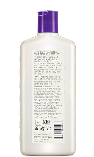 Andalou Naturals Lavender and Biotin Full Volume Conditioner, 11.5 Ounce