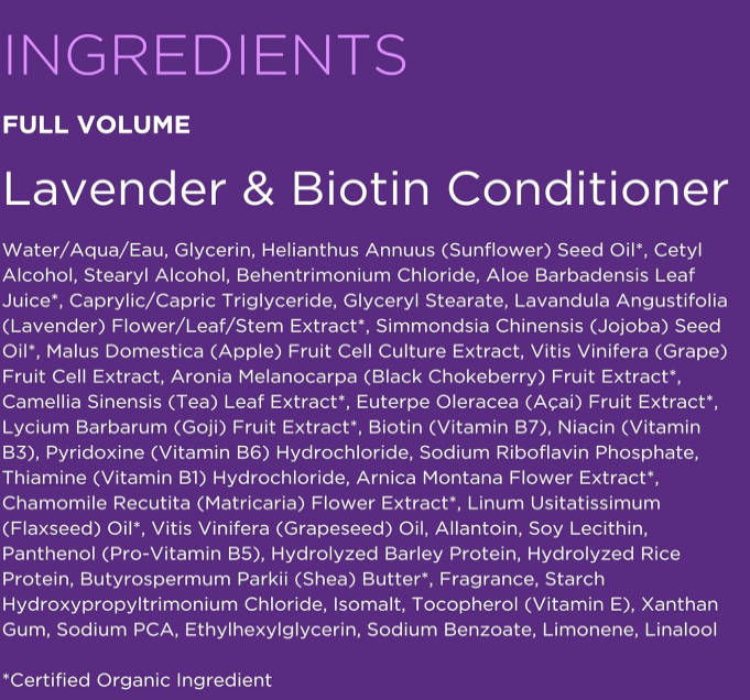 Andalou Naturals Lavender and Biotin Full Volume Conditioner, 11.5 Ounce