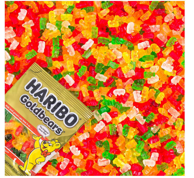 Haribo Gummi Candy, Goldbears, 2 Ounce (Pack of 4)