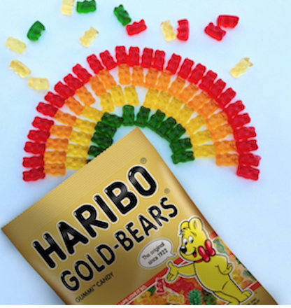 Haribo Gummi Candy, Goldbears, 2 Ounce (Pack of 4)