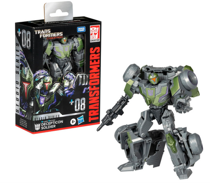 Transformers Toys Studio Series Deluxe War for Cybertron 08 Gamer Edition Decepticon Soldier, 4.5-inch Converting Action Figure, 8+