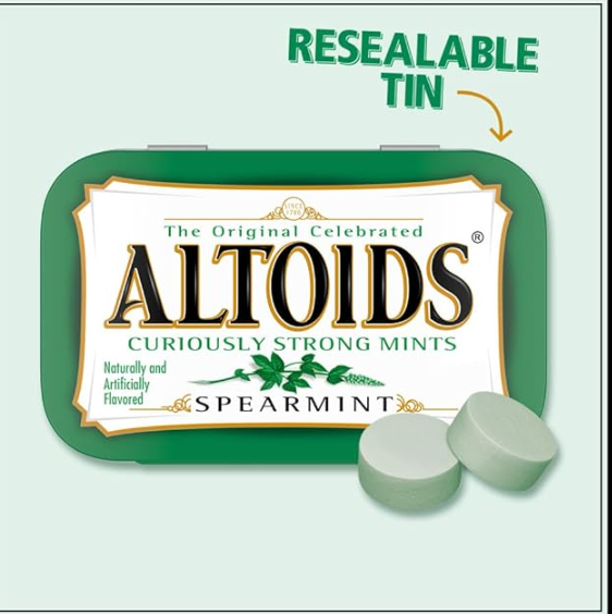 Altoids Spearmint Mints, 1.76 ounce (12 Packs)