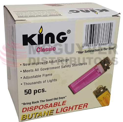 King Classic Disposable Lighter (50 Count)
