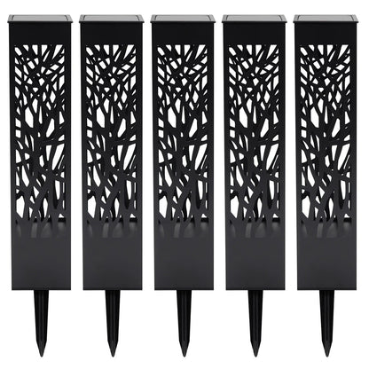Tommy Bahama Square Solar Bollard Lights, 35 Lumen, 5-pack