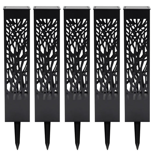 Tommy Bahama Square Solar Bollard Lights, 35 Lumen, 5-pack
