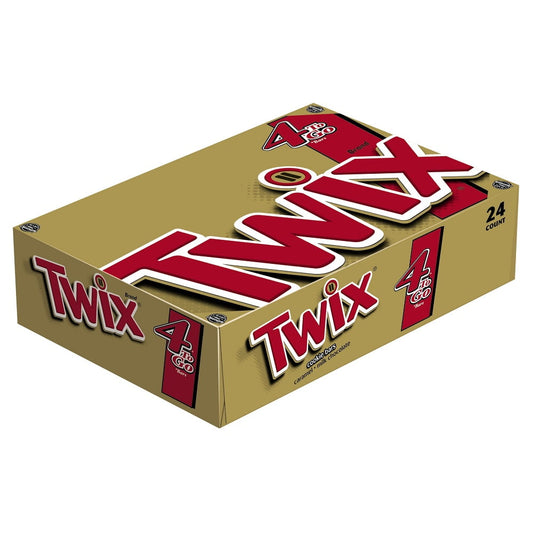 Twix Caramel Cookie Bars, 3.02 Oz., 24 Count