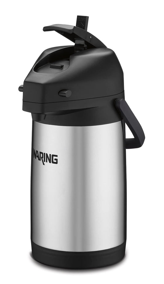 Waring Commercial WCA22 2.2 Liter Stainless Steel Airpot. Works with Waring Airpot Brewers.