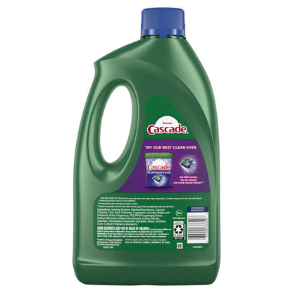 Cascade Complete Dishwasher Detergent Liquid Gel, Dish Detergent, Dish Soap, Fresh, 75oz