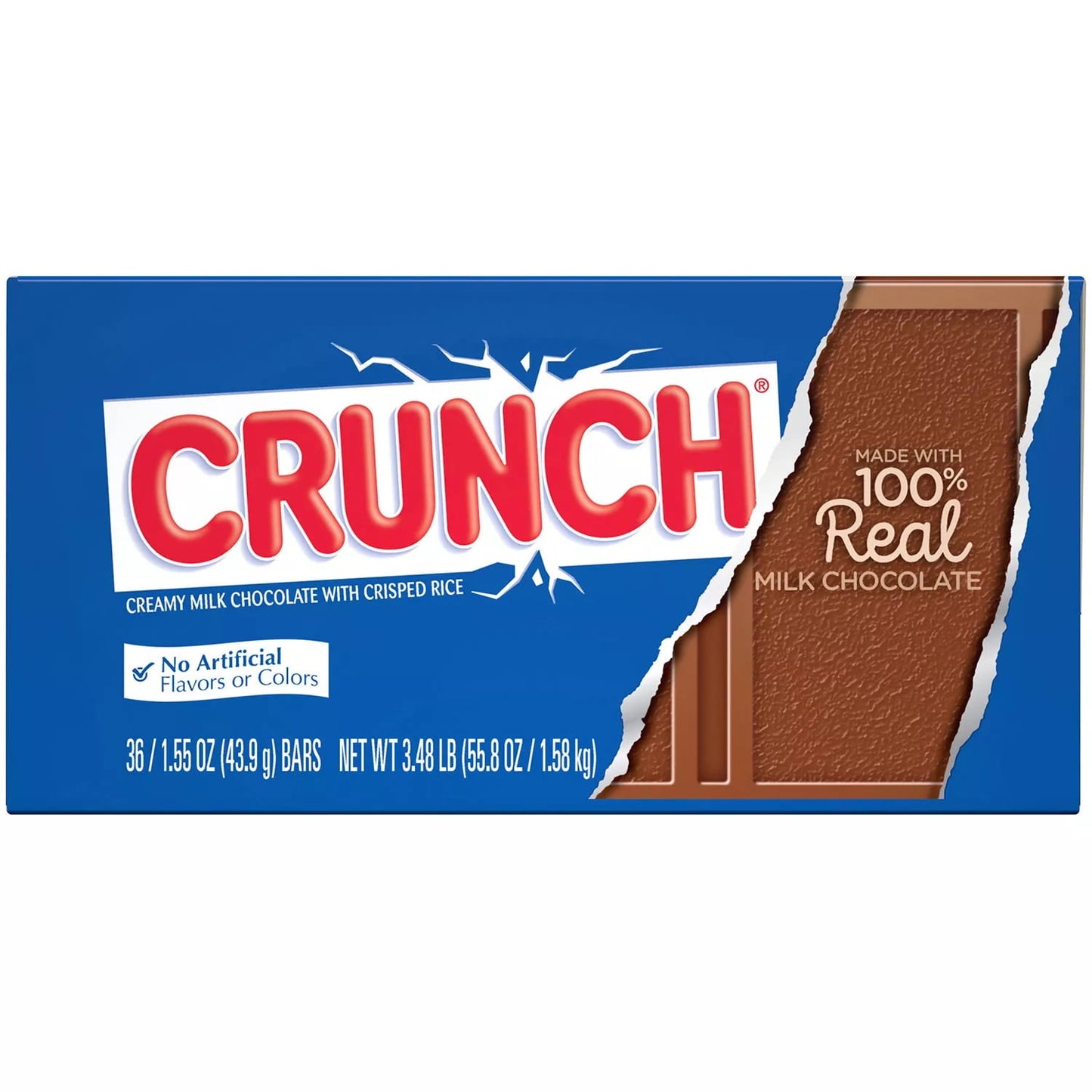 Nestle Crunch Candy Bar, 1.55 Ounce (36 Count)