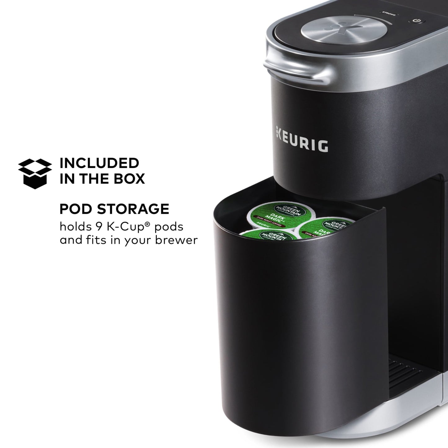 Keurig K-Mini Plus Single Serve K-Cup Pod Coffee Maker, Black