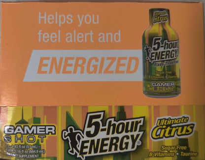 5-hour ENERGY?? Extra Strength, Ultimate Citrus, 12 Pack, 1.93 oz.