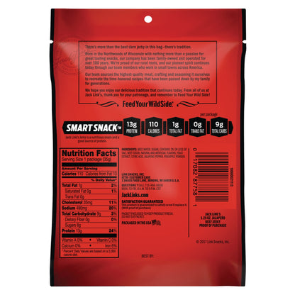 Jack Link's Beef Jerky, Jalapeno Carne Seca, 1.25oz, 10 CT
