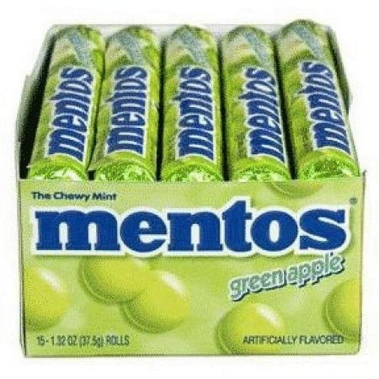Mentos Rolls, Green Apple, 1.32 Ounce (Pack of 15)