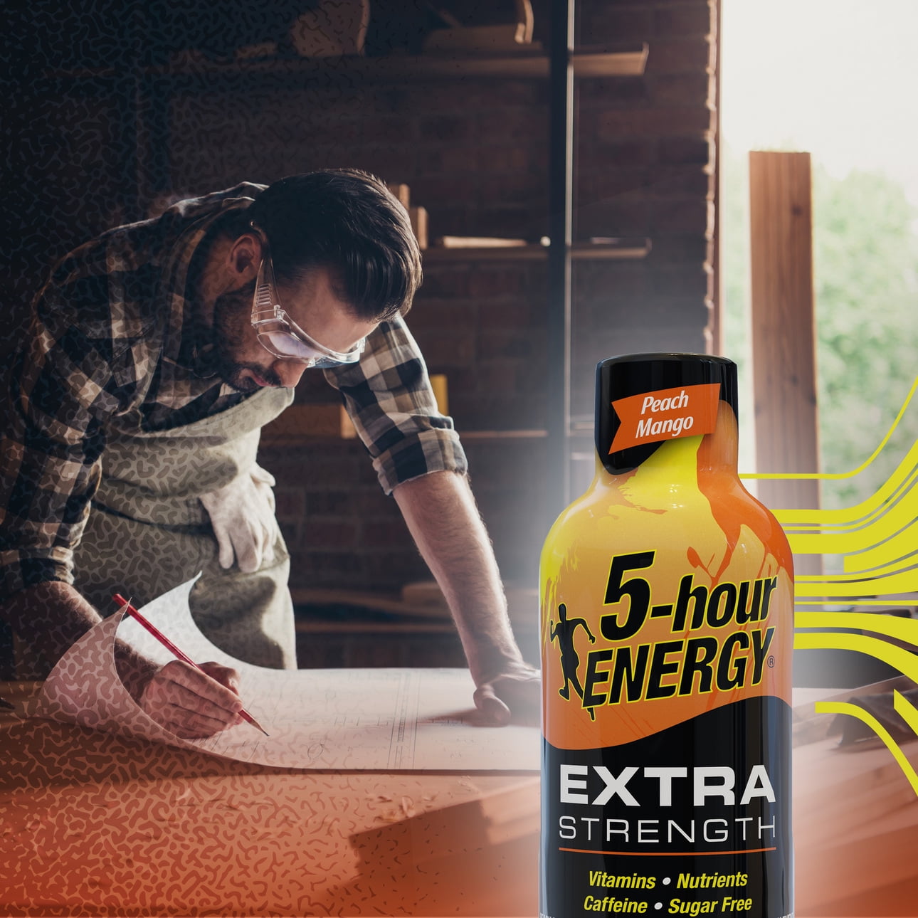 5-hour ENERGY? Shot, Extra Strength, Peach Mango, 1.93 oz, 12 Count