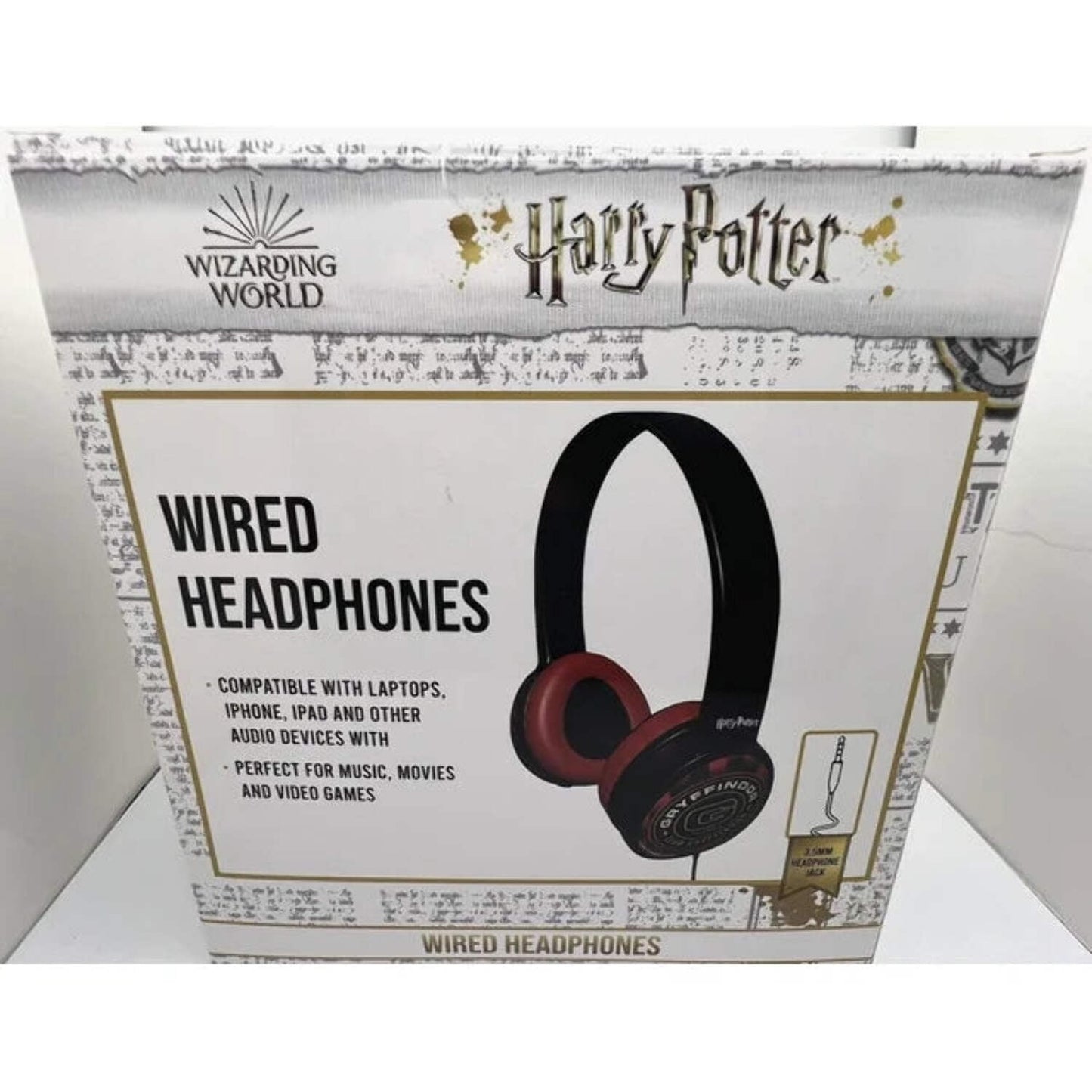 Wizarding World Harry Potter Over Ear Headphones, Black & Red