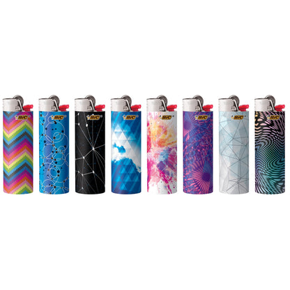 BIC Special Edition Geometric Series Lighters, 50-Count Tray