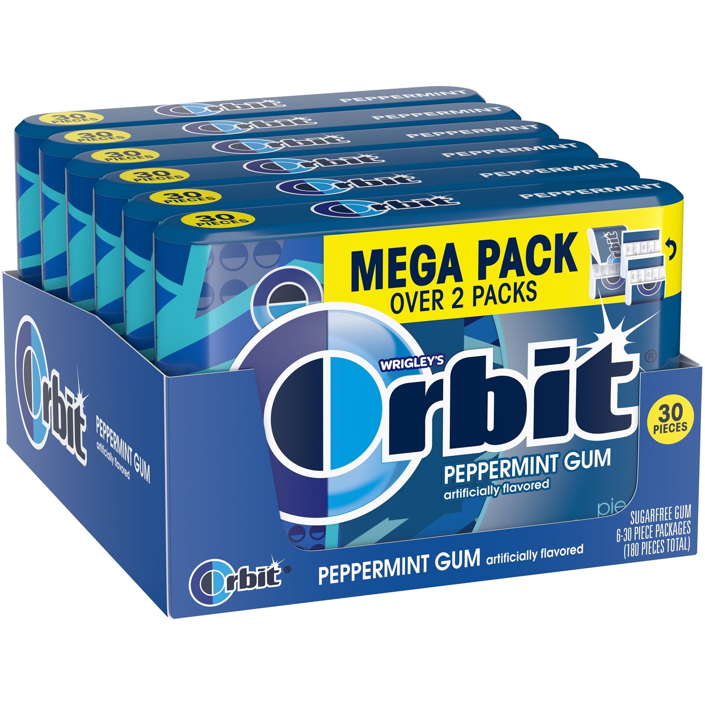 ORBIT PEPPERMINT MEGA PACK 30 PIECE 6 COUNT (TOTAL 180 PIECE)