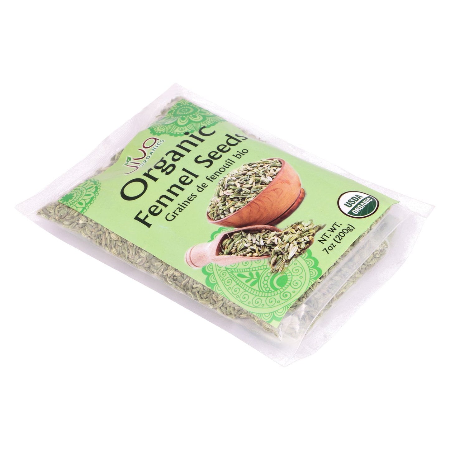 Jiva Organics Whole Fennel Seed, 7 Oz