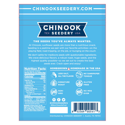 Chinook Seedery Roasted Jumbo Sunflower Seeds - 4oz (Pack of 12) - Gluten-Free Hatch Chile Flavor