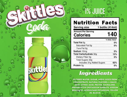 NEW 12PK Skittles Sour Drink/Juice