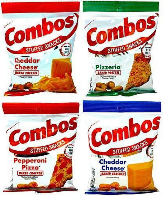 Combos Classic Variety Pack of 4 ??Cheddar Cheese Cracker and Pretzel, Pepper...