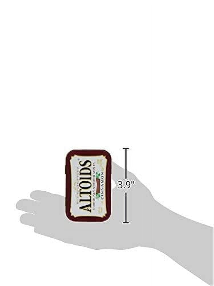 Mars Wrigley Confectionery ALTOIDS Curiously Strong Breath Mints,Individual Packs,1.76-Ounce Tins -Spearmint Wintergreen Great For Holidays, Parties, Gifts & More! (Cinnamon 1.76 Ounce, 3) Multicolor