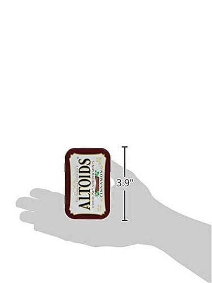 Mars Wrigley Confectionery ALTOIDS Curiously Strong Breath Mints,Individual Packs,1.76-Ounce Tins -Spearmint Wintergreen Great For Holidays, Parties, Gifts & More! (Cinnamon 1.76 Ounce, 3) Multicolor