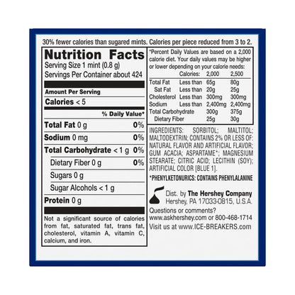 Ice Breakers Coolmint Sugar Free Mints, Tins 1.5 oz, 8 Count
