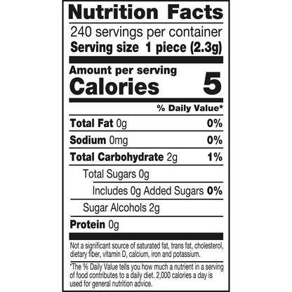 Ice Breakers Ice Cubes Raspberry Sorbet Sugar Free Chewing Gum, Bottles 3.24 oz, 6 Count, 40 Pieces