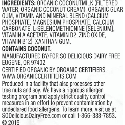 So Delicious? Unsweetened Coconut Milk Beverage 6-32 fl. oz. Cartons
