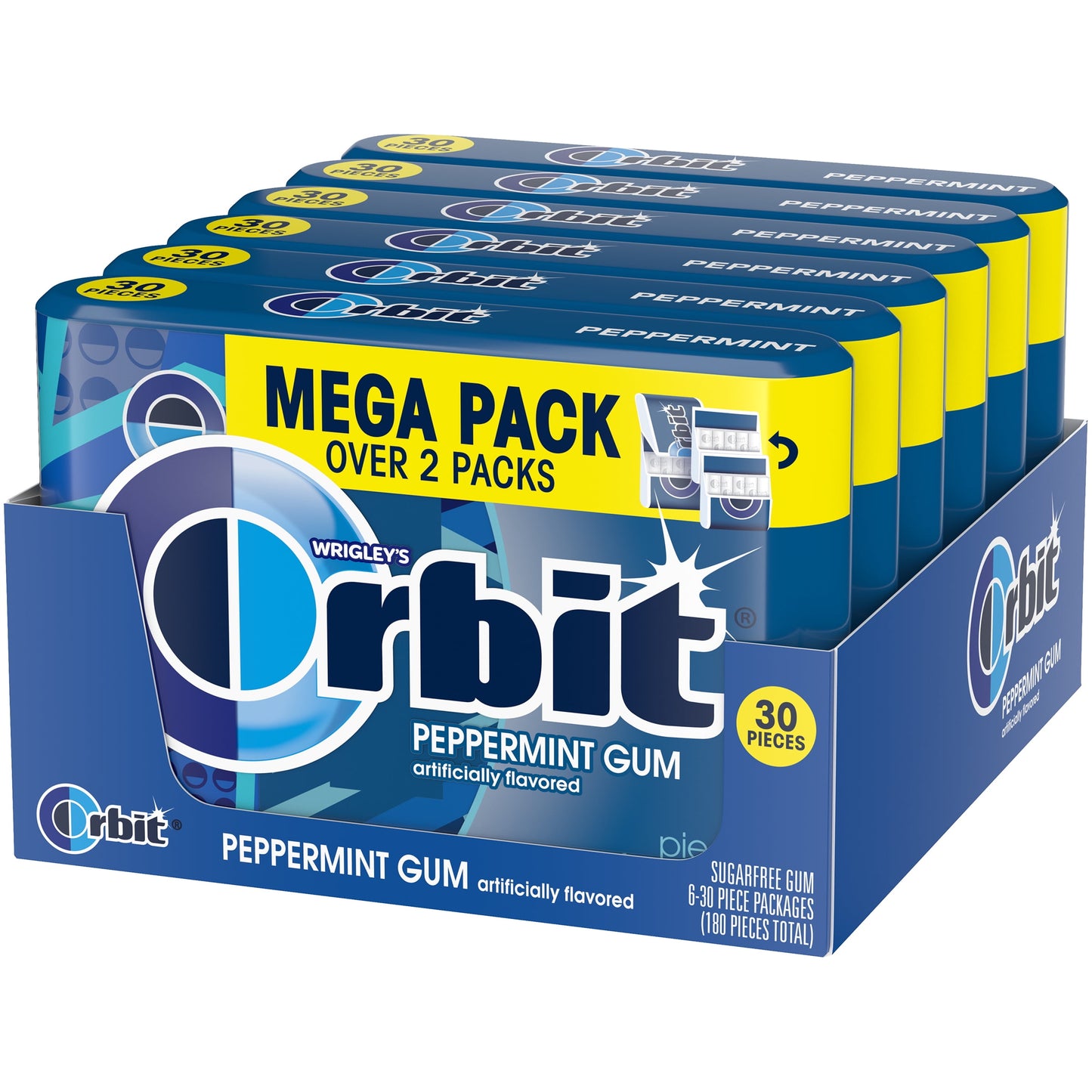 ORBIT PEPPERMINT MEGA PACK 30 PIECE 6 COUNT (TOTAL 180 PIECE)