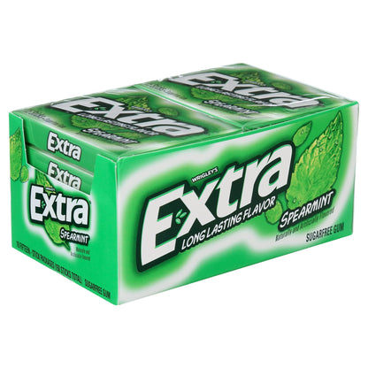 Extra Spearmint Sugar Free Chewing Gum Slim Packs - 10 Ct Bulk Bo