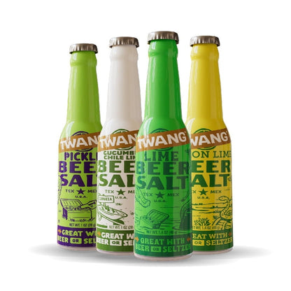 Twang Lemon-Lime Flavored Beer Salt, 1.4 oz Plastic Bottles, 24 Count