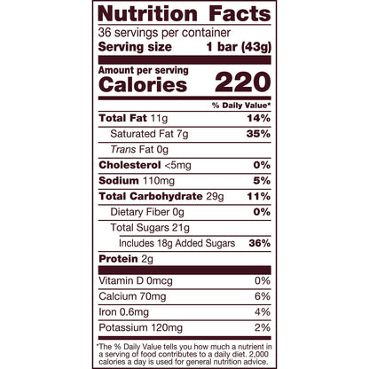 Hershey's Cookies 'n' Creme Candy, Bars 1.55 oz, 36 Count