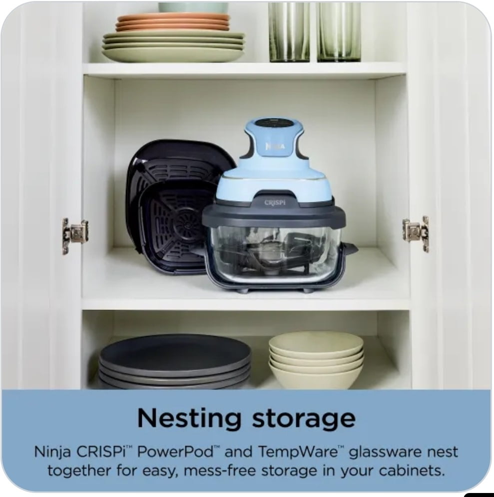 Ninja Crispi??Portable Cooking System, Denim Blue