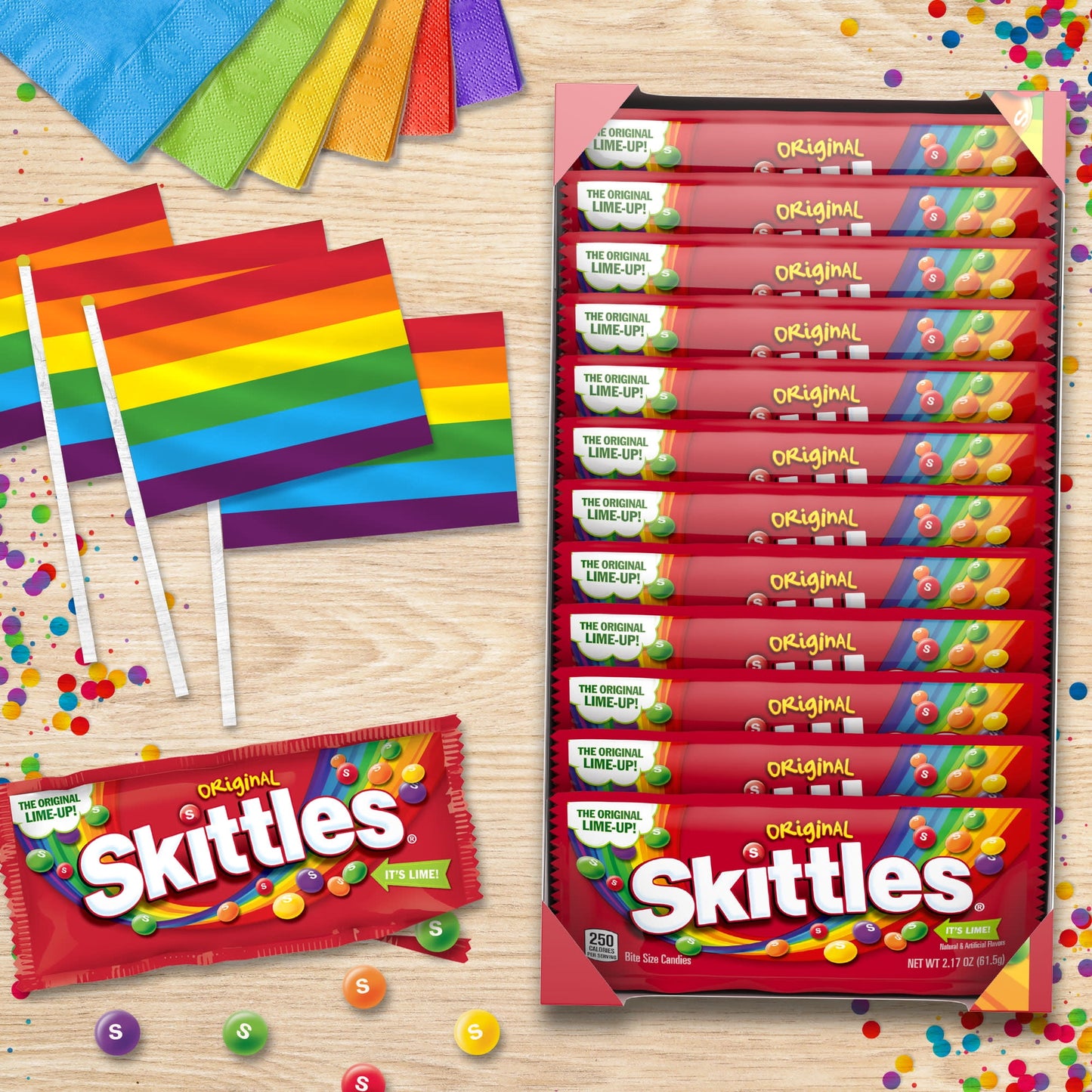 Skittles Original Chewy Candy, Full Size - 2.17 oz, 36 Bulk Candy pack