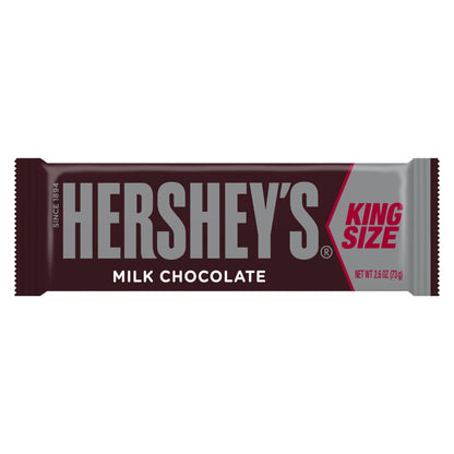 Hershey's King Size Milk Chocolate Bars, 2.6 oz, 18 Count