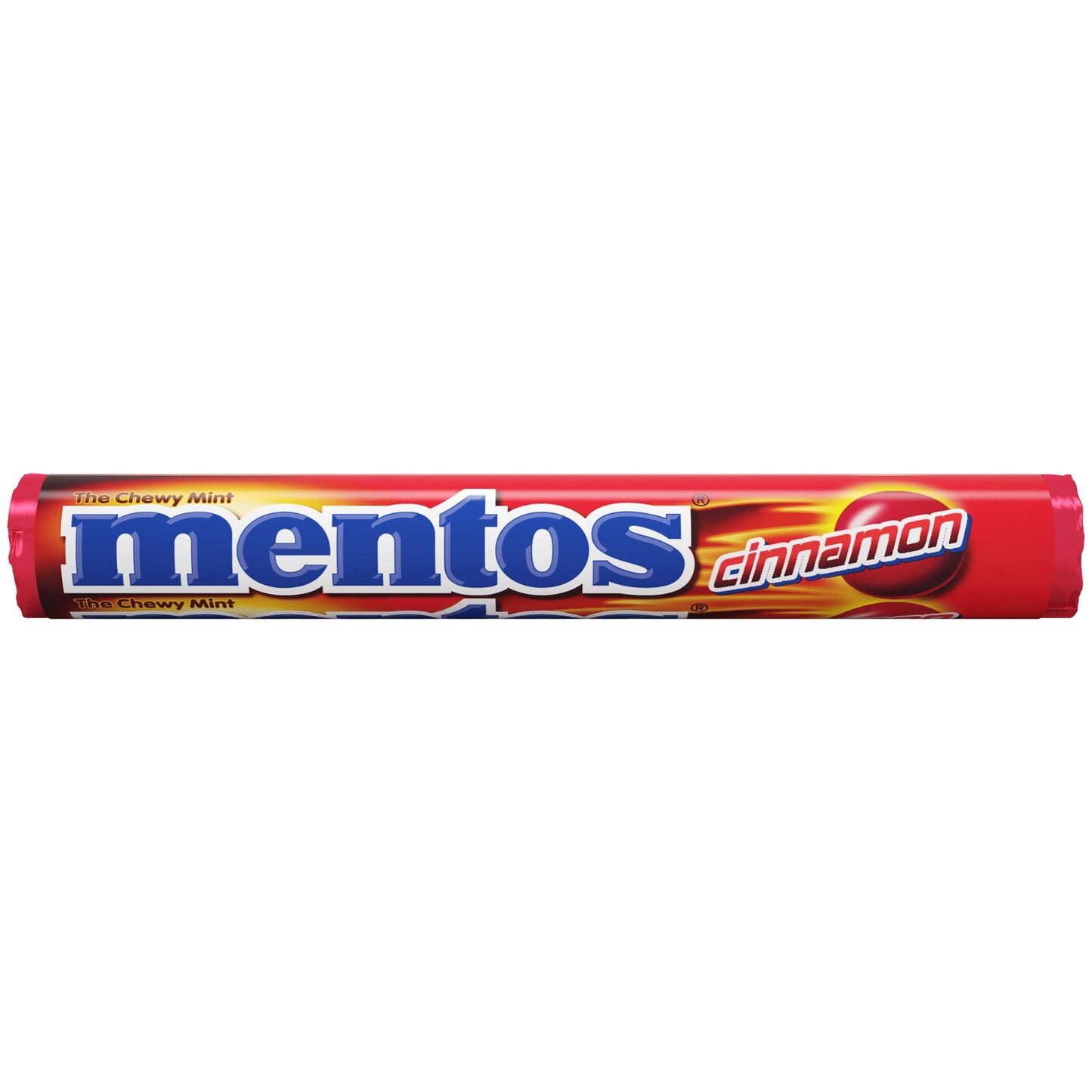 Mentos Candy, Mint Chewy Roll, Cinnamon, Regular Size, Nut Free, 1.32 oz (15 Pack)