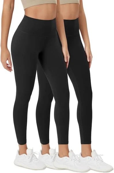 Felina Women's Velvety Soft Legging, 2-pack IN BLACK, Size XL